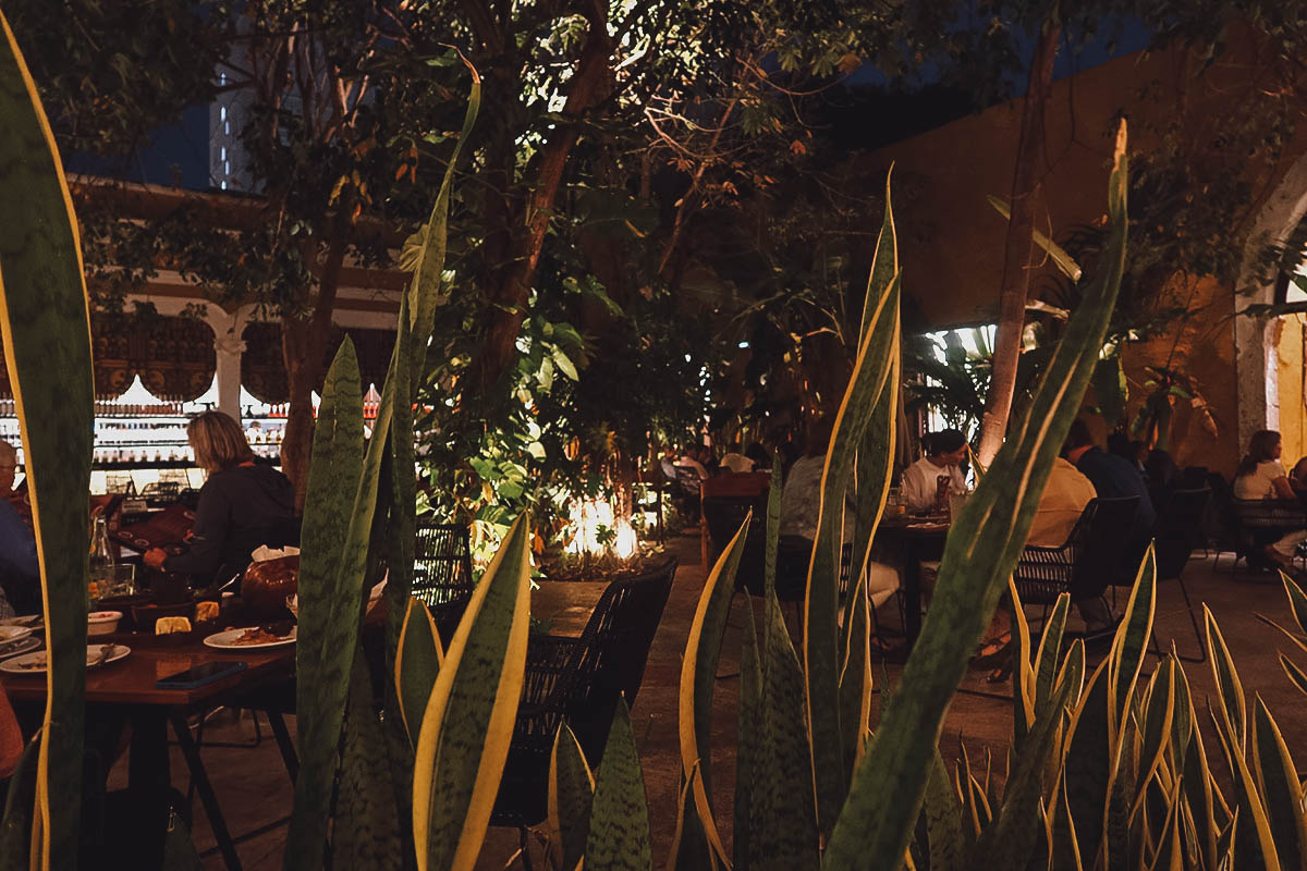 MUGY open courtyard seating