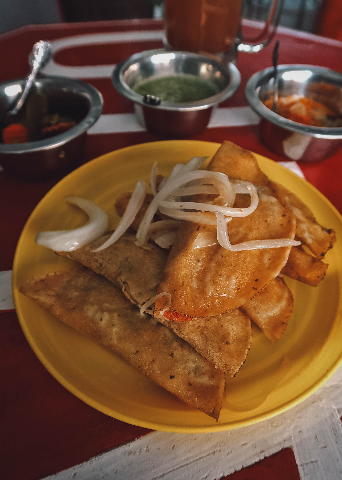 Tacos de canasta in Valladolid