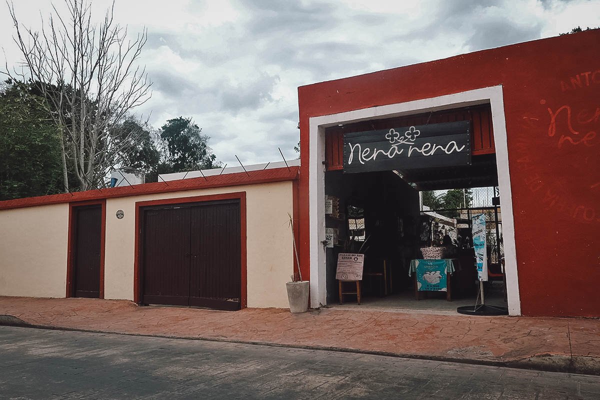 Entrance to Nena Nena restaurant in Valladolid