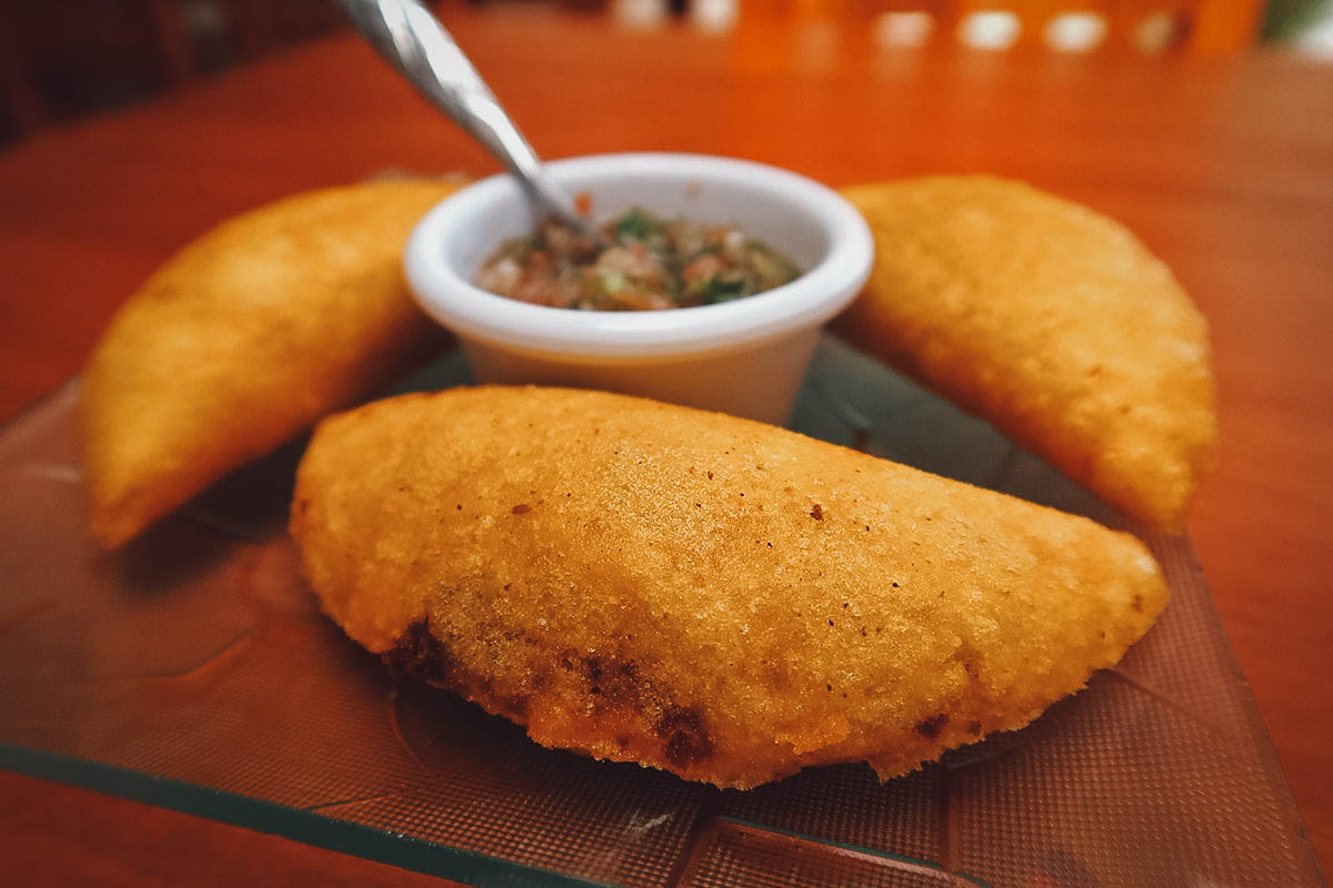 Empanadas at N'taconadas Restaurante