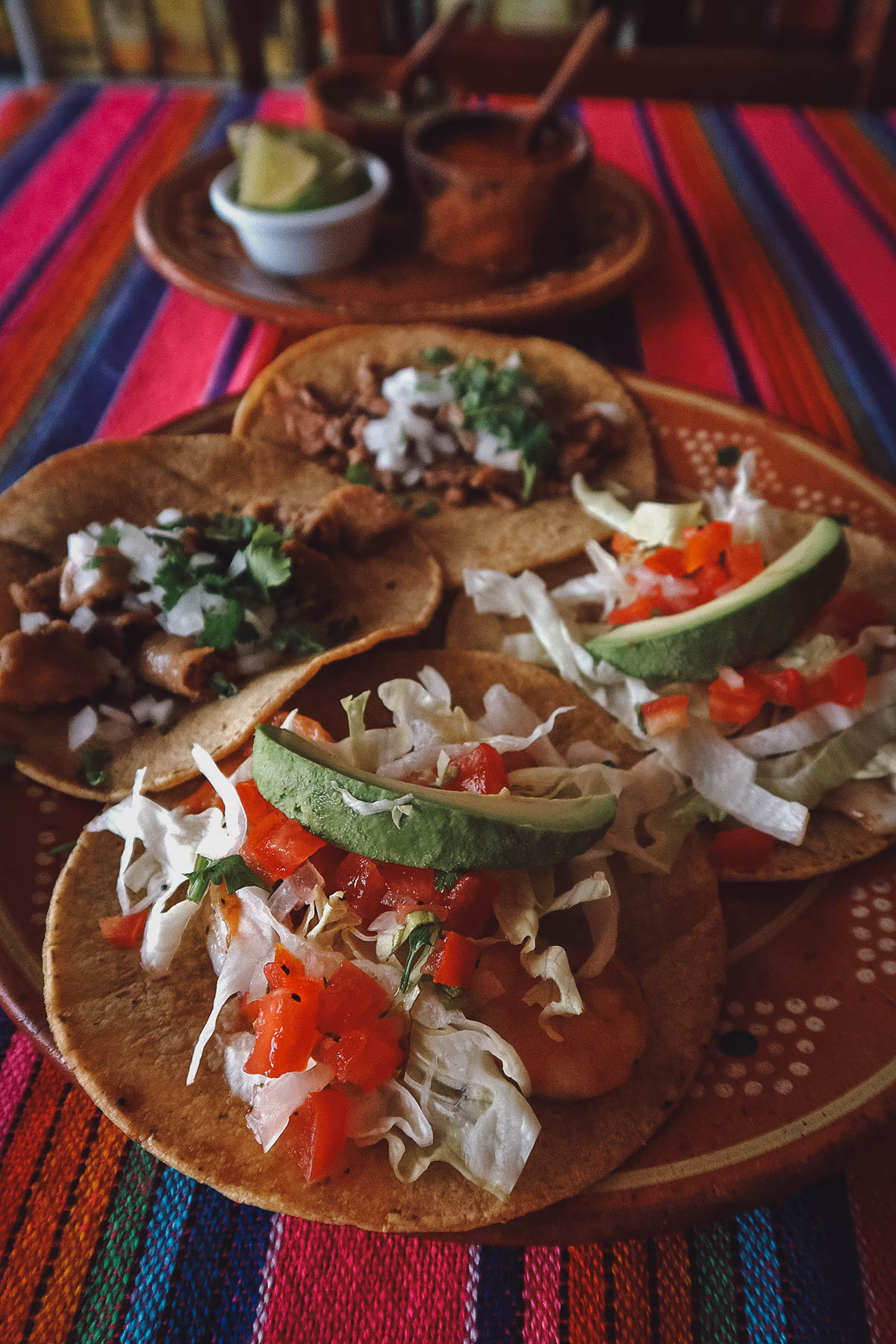 Tacos at Señor Taco restaurant in Playa del Carmen