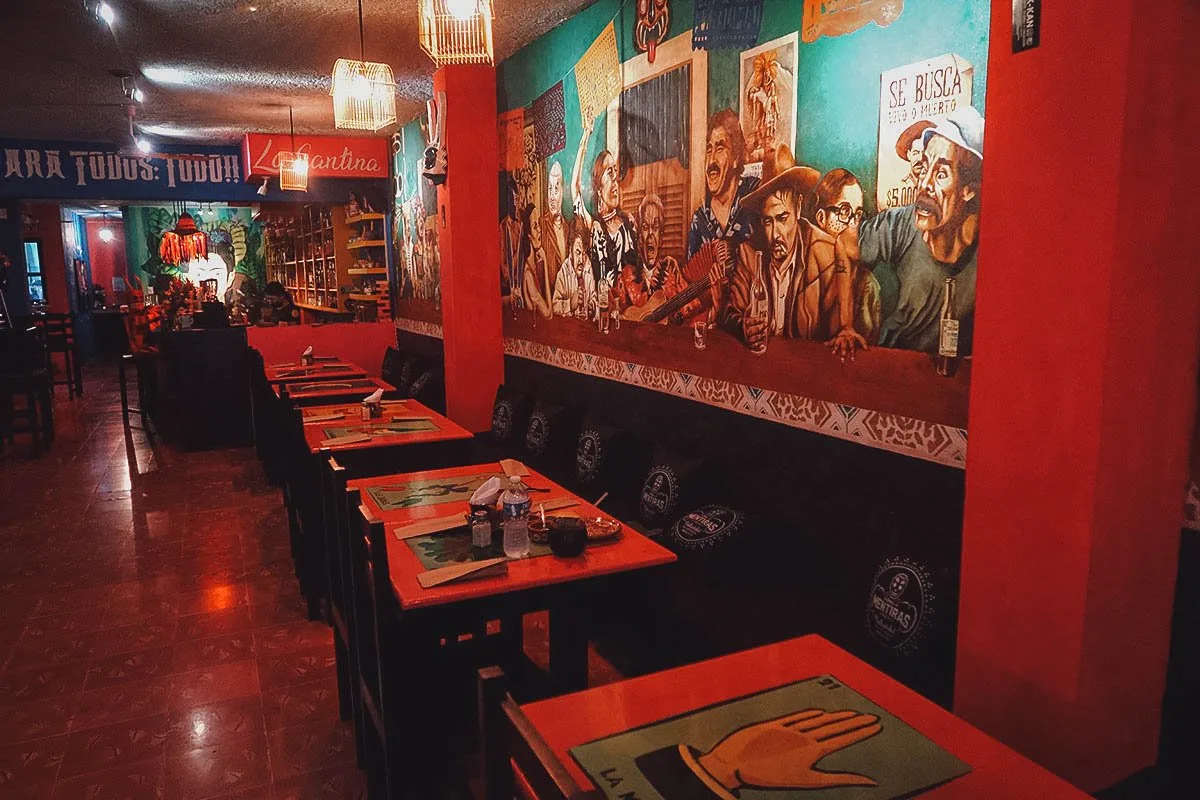 The Best Valladolid Restaurants Inside Tres Mentiras, a very colourful restaurant in Valladolid