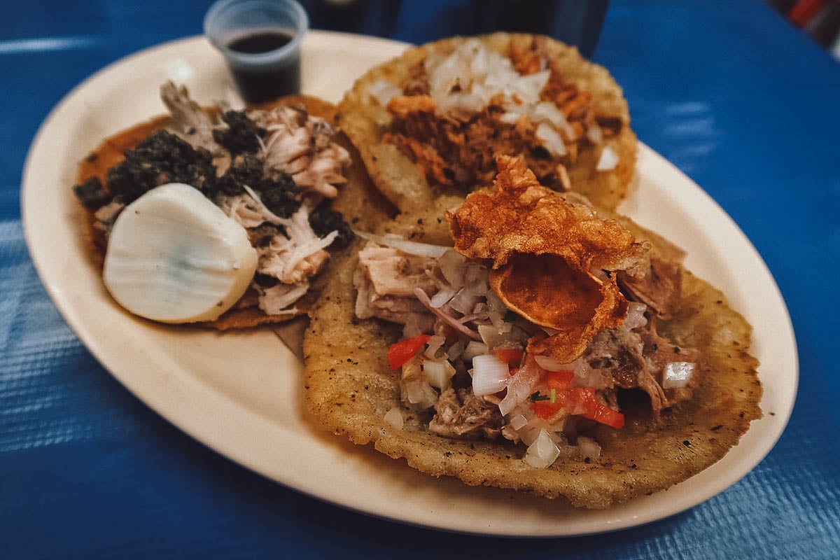 Salbutes and panuchos