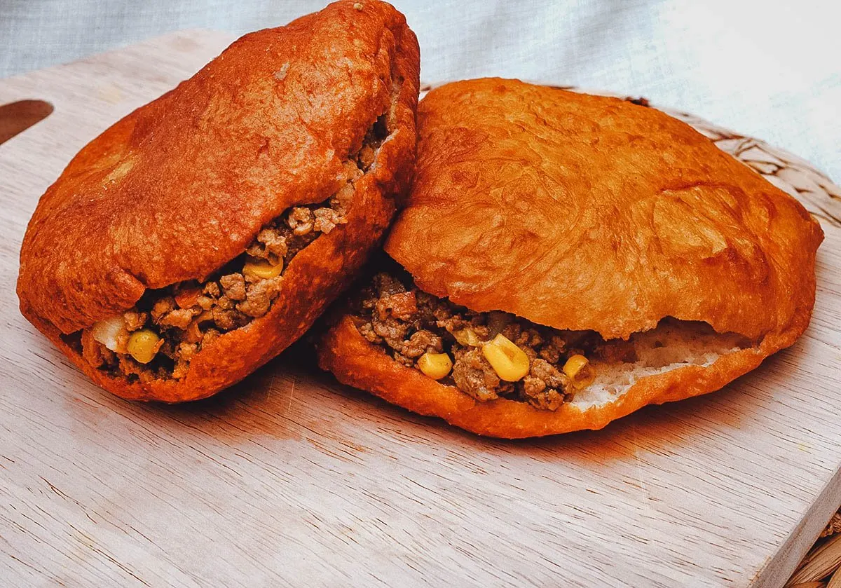 Types of Donuts From Around the World Curry bunny donut sandwiches