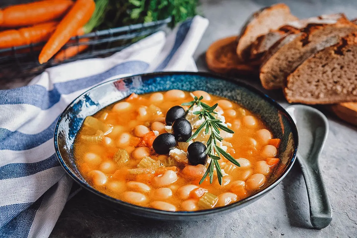 Fassolatha or Greek bean soup