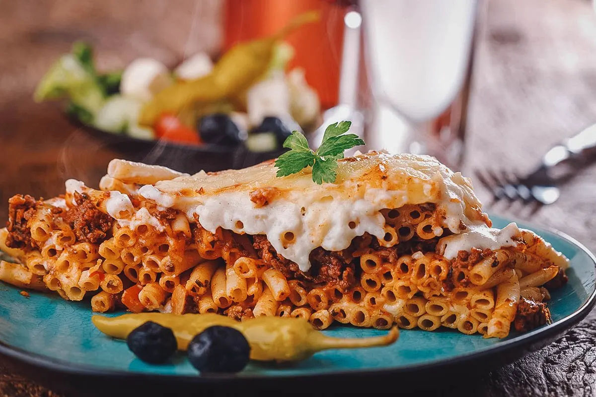 Pastitsio, a delicious Greek baked pasta dish
