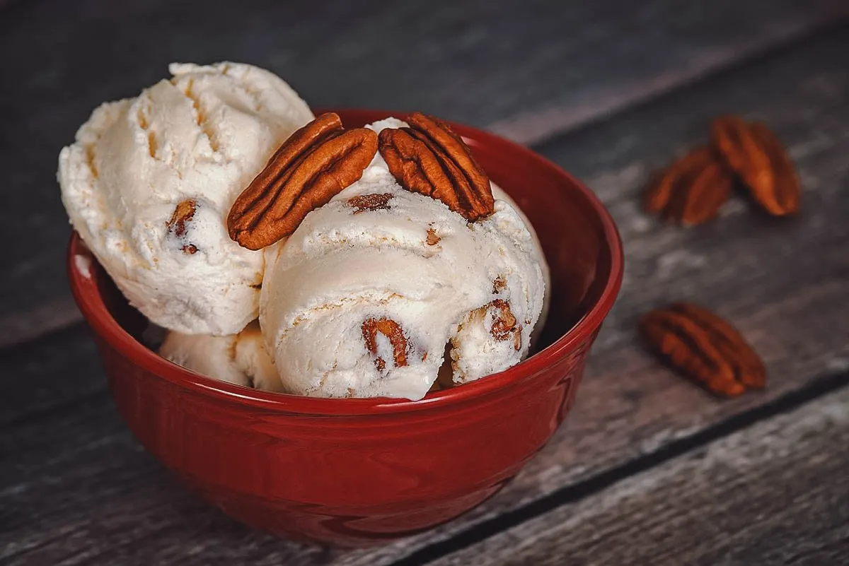 Butter pecan ice cream