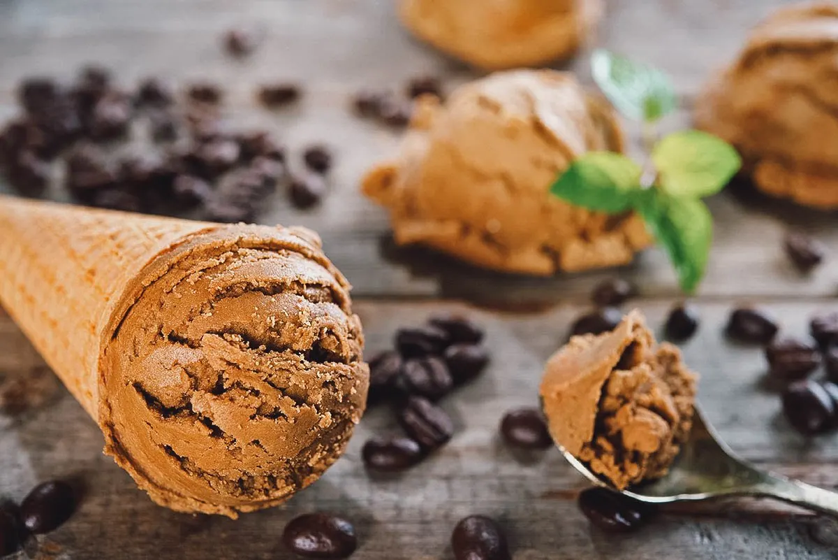 Mocha ice cream