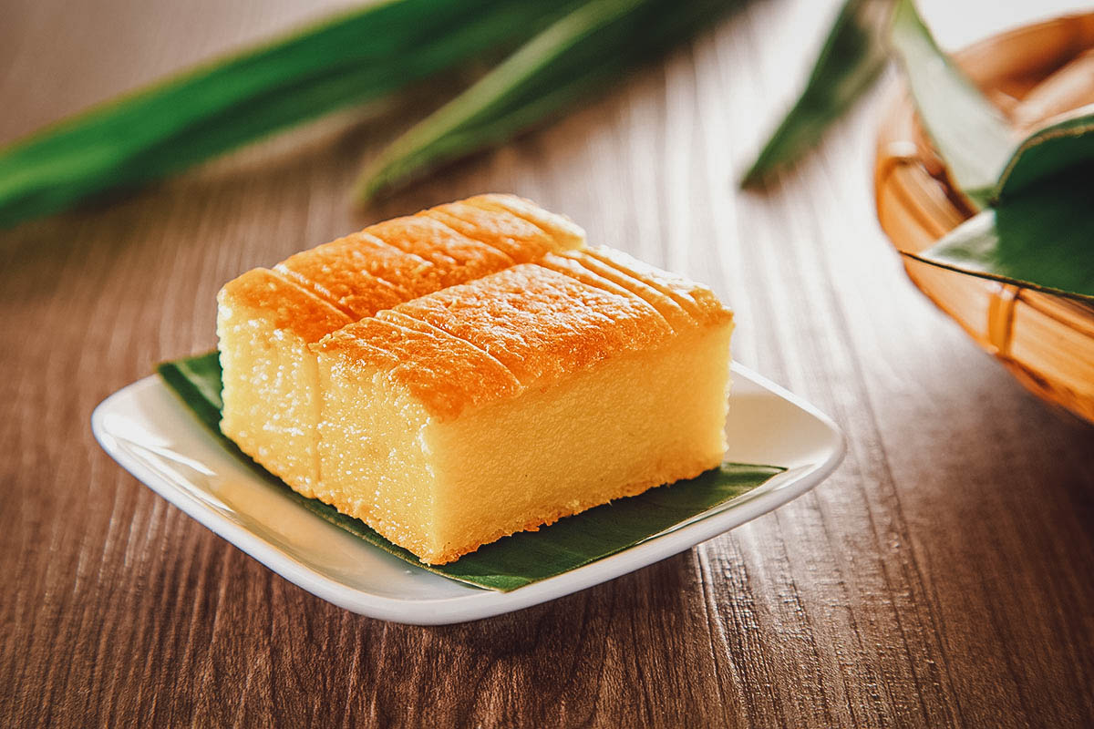 Malaysian kuih bingka ubi kayu