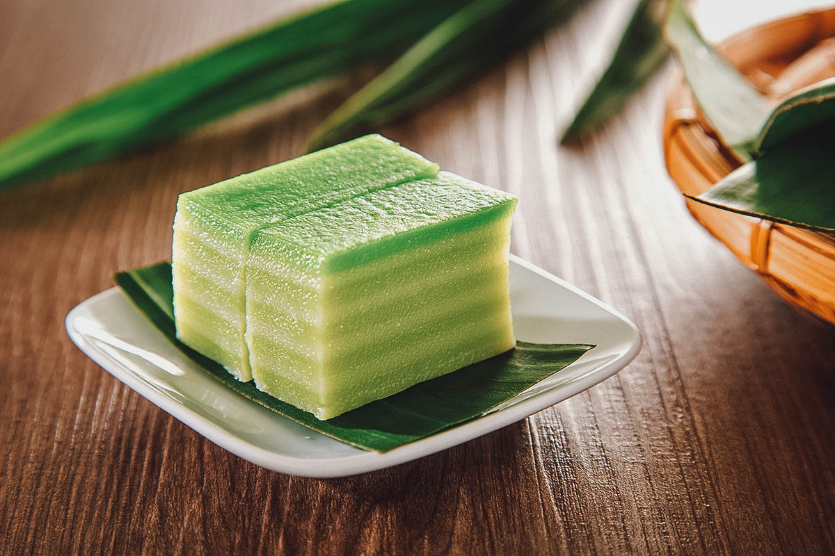 Malaysian kuih lapis layered cakes