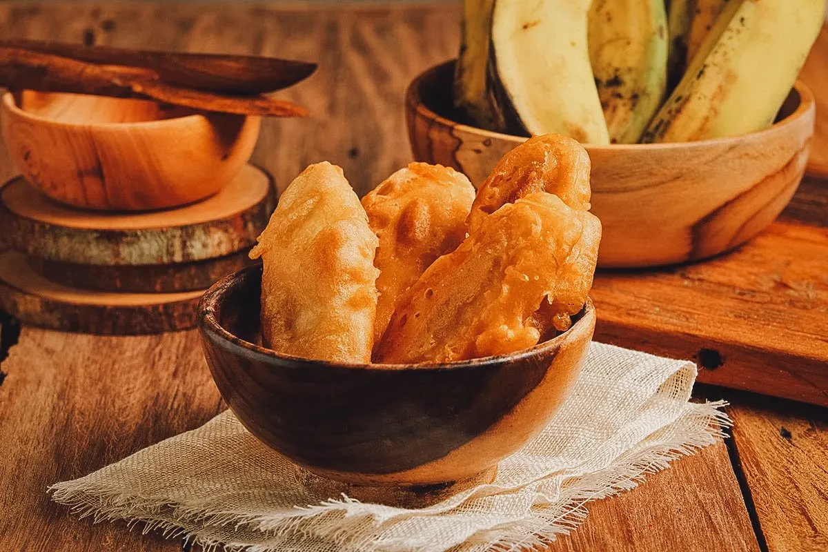 Malaysian pisang goreng