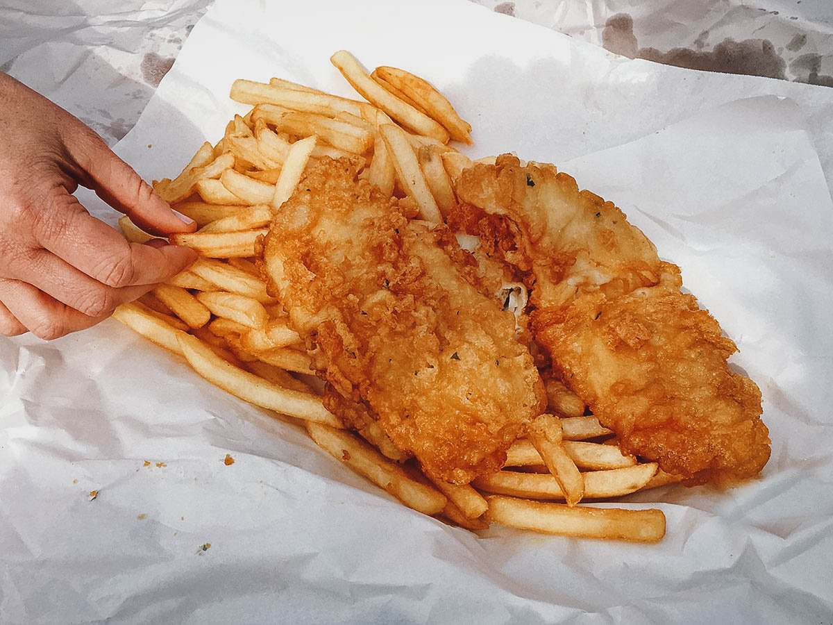 Fish and chips in New Zealand