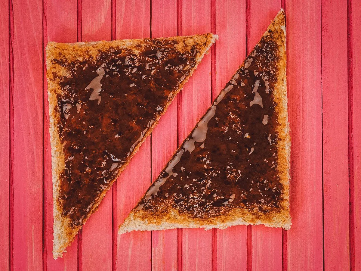 Marmite on toast in New Zealand