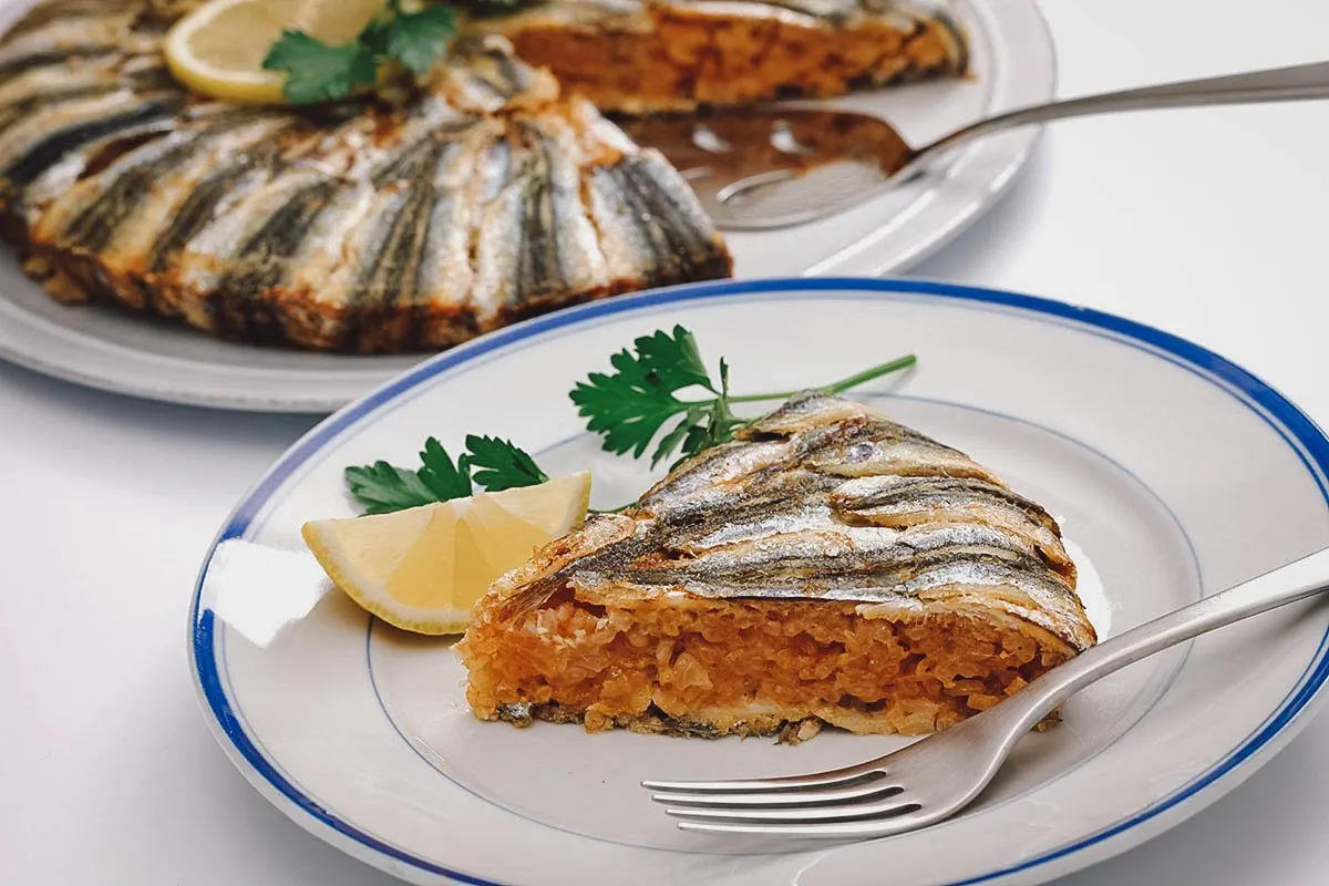 Turkish Food Slice of Turkish hamsili pilav