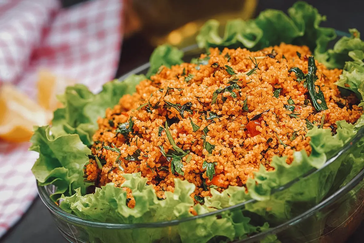 Turkish Food Bowl of Turkish kisir