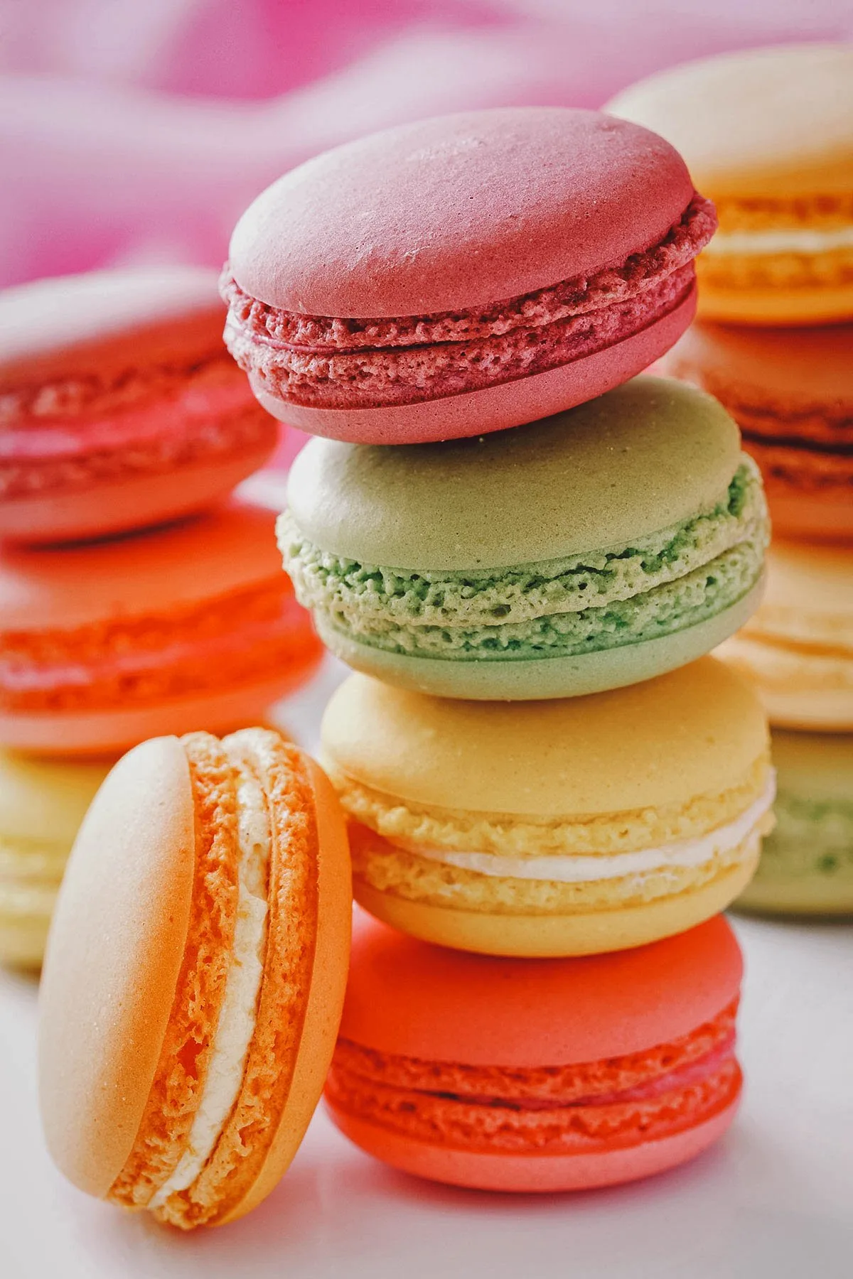 French macaron cookie sandwiches