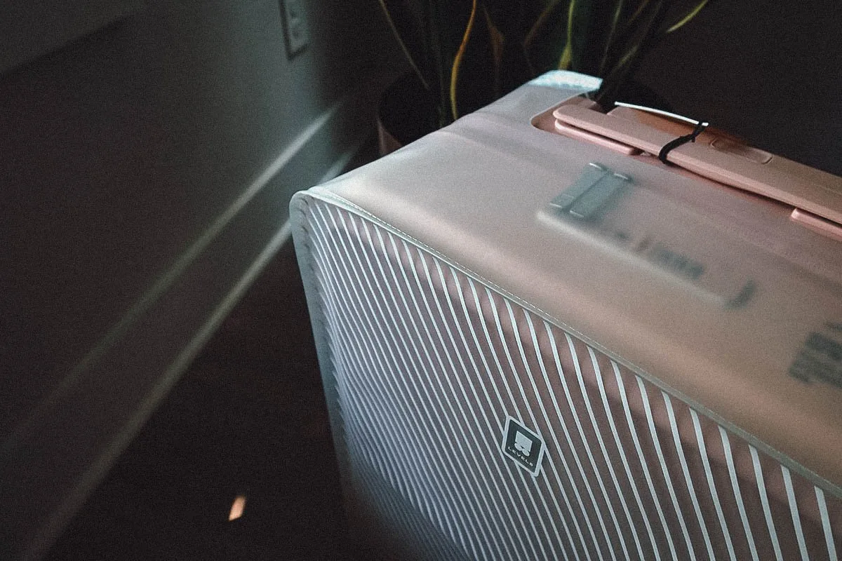 LEVEL8 Luggage Review Glitter carry-on protective sleeve