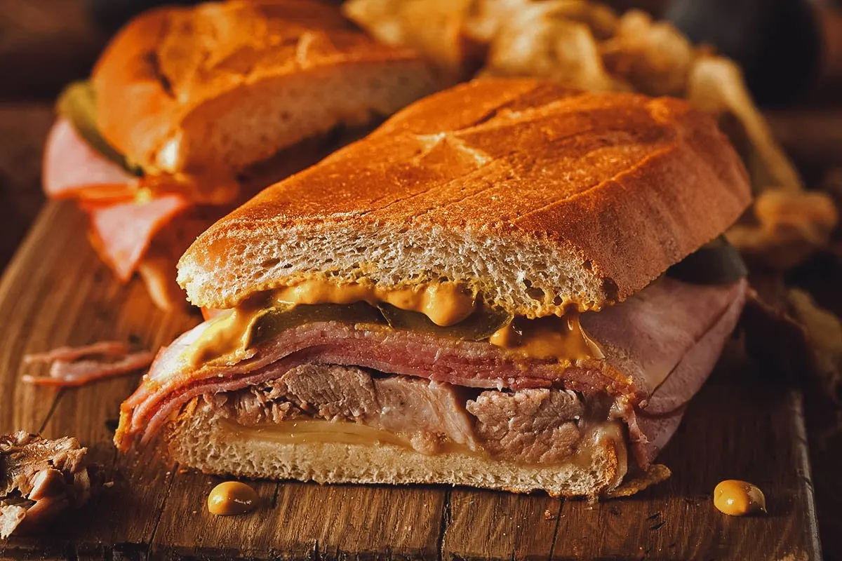 Cuban roast pork sandwich