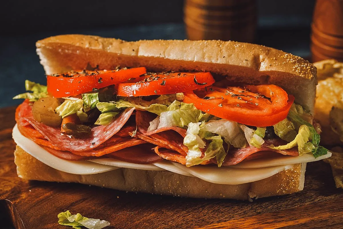 Hoagie or submarine sandwich
