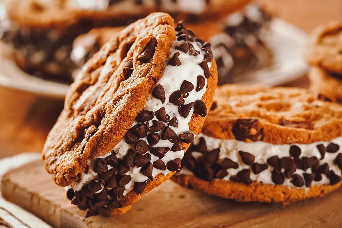 American-style ice cream sandwich