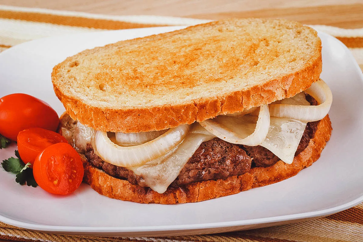 Patty melt sandwich