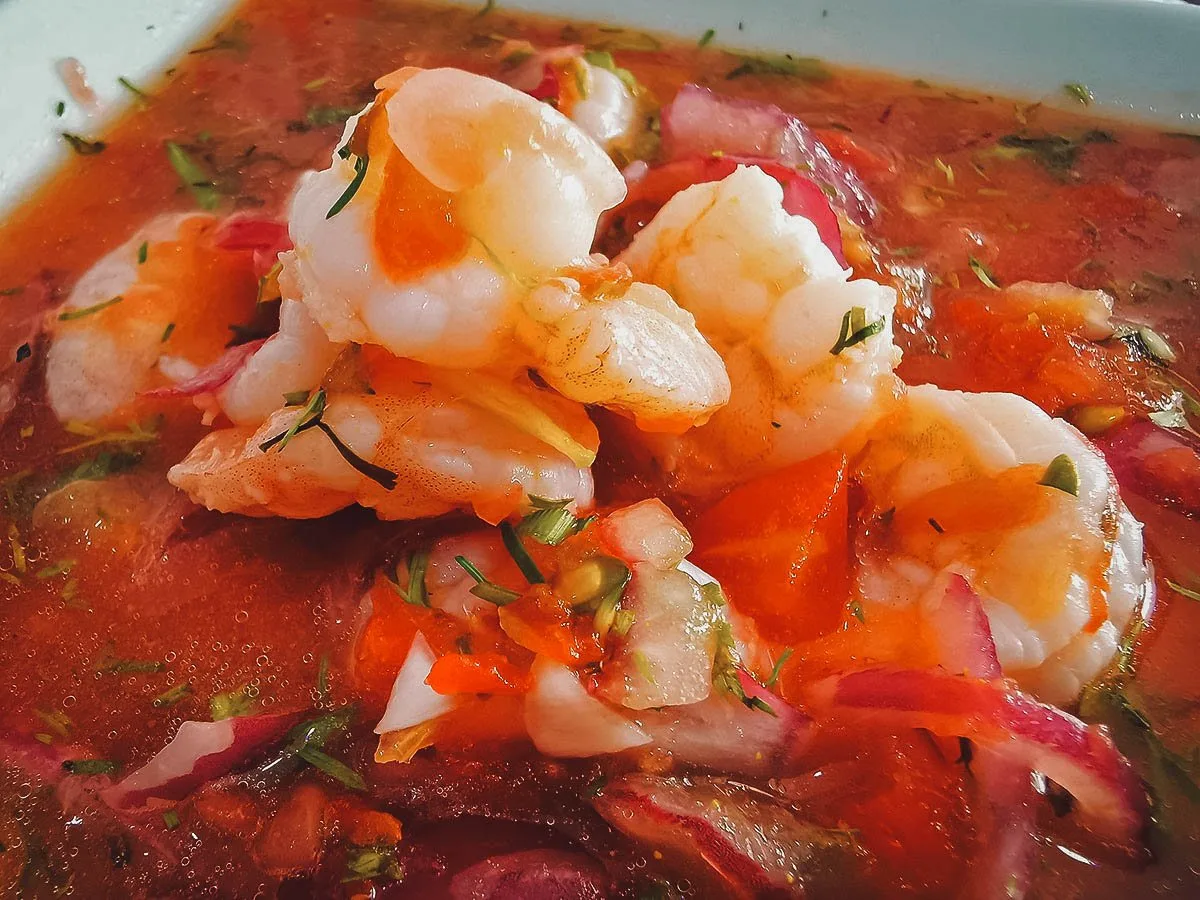 Colombian-style ceviche