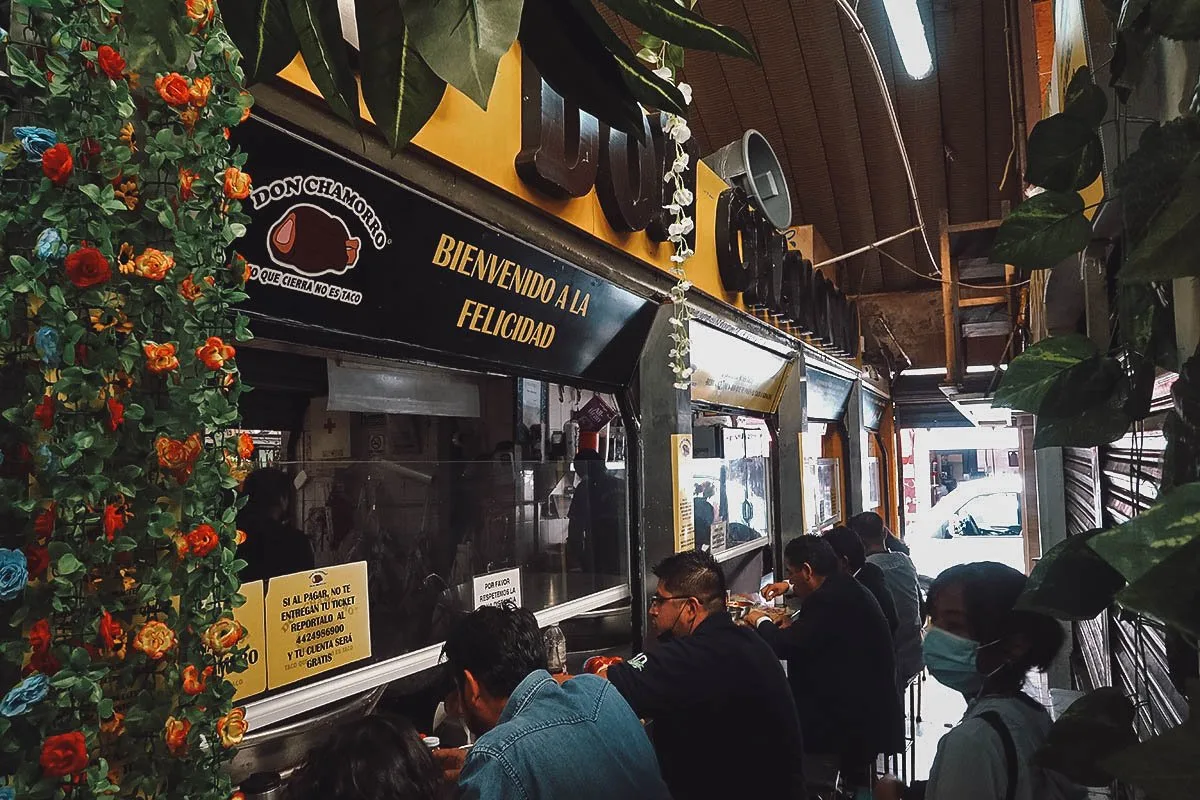 Don Chamorro stall in Queretaro