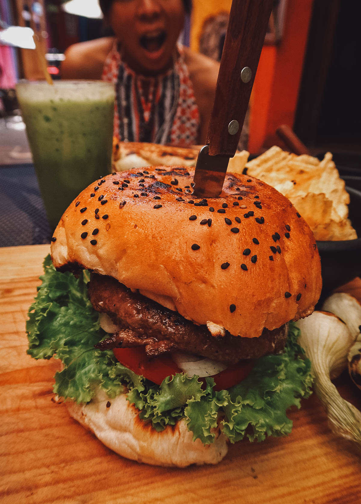 Burger at Norteño Style in Queretaro