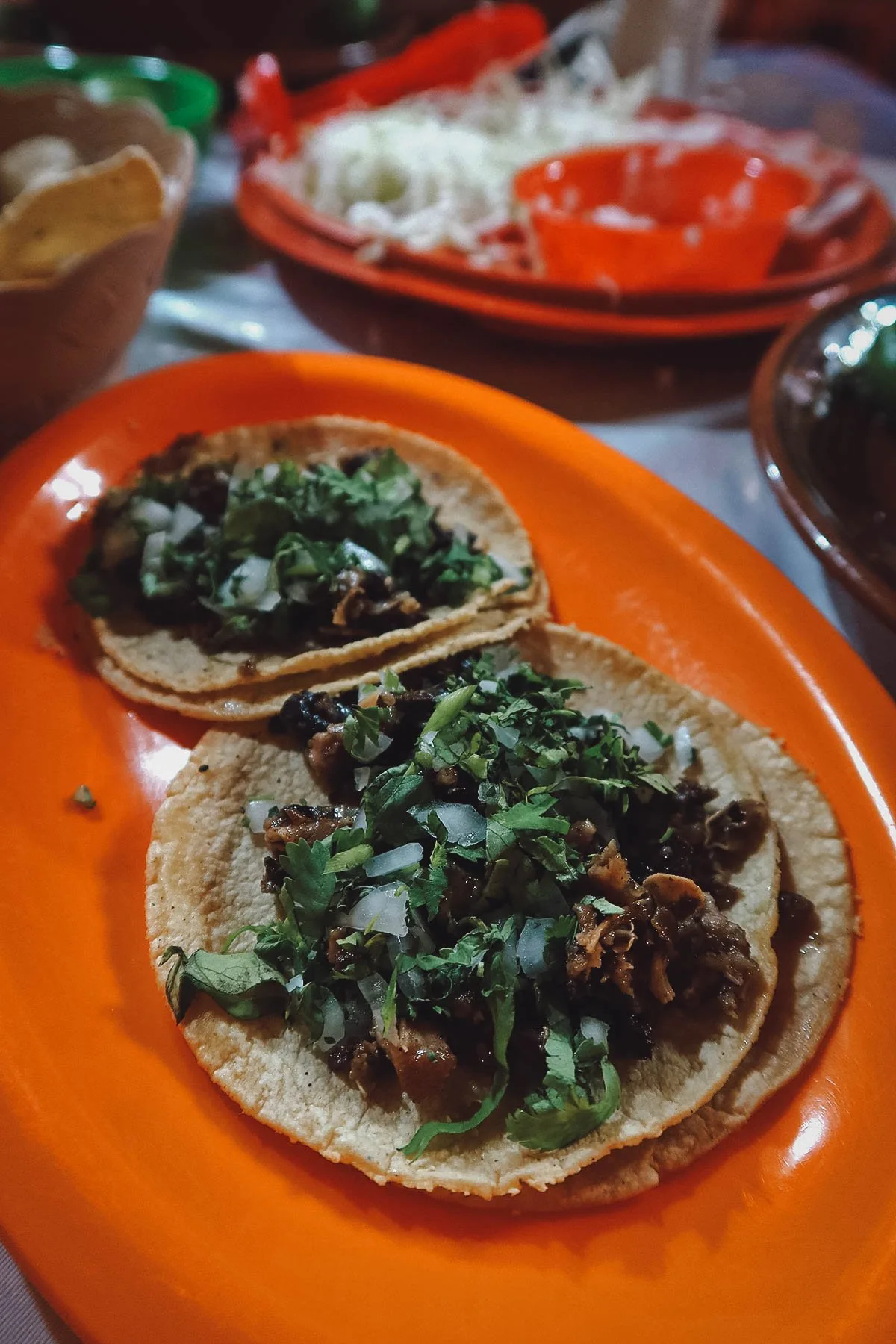 Tacos at Los Picapiedra in Queretaro