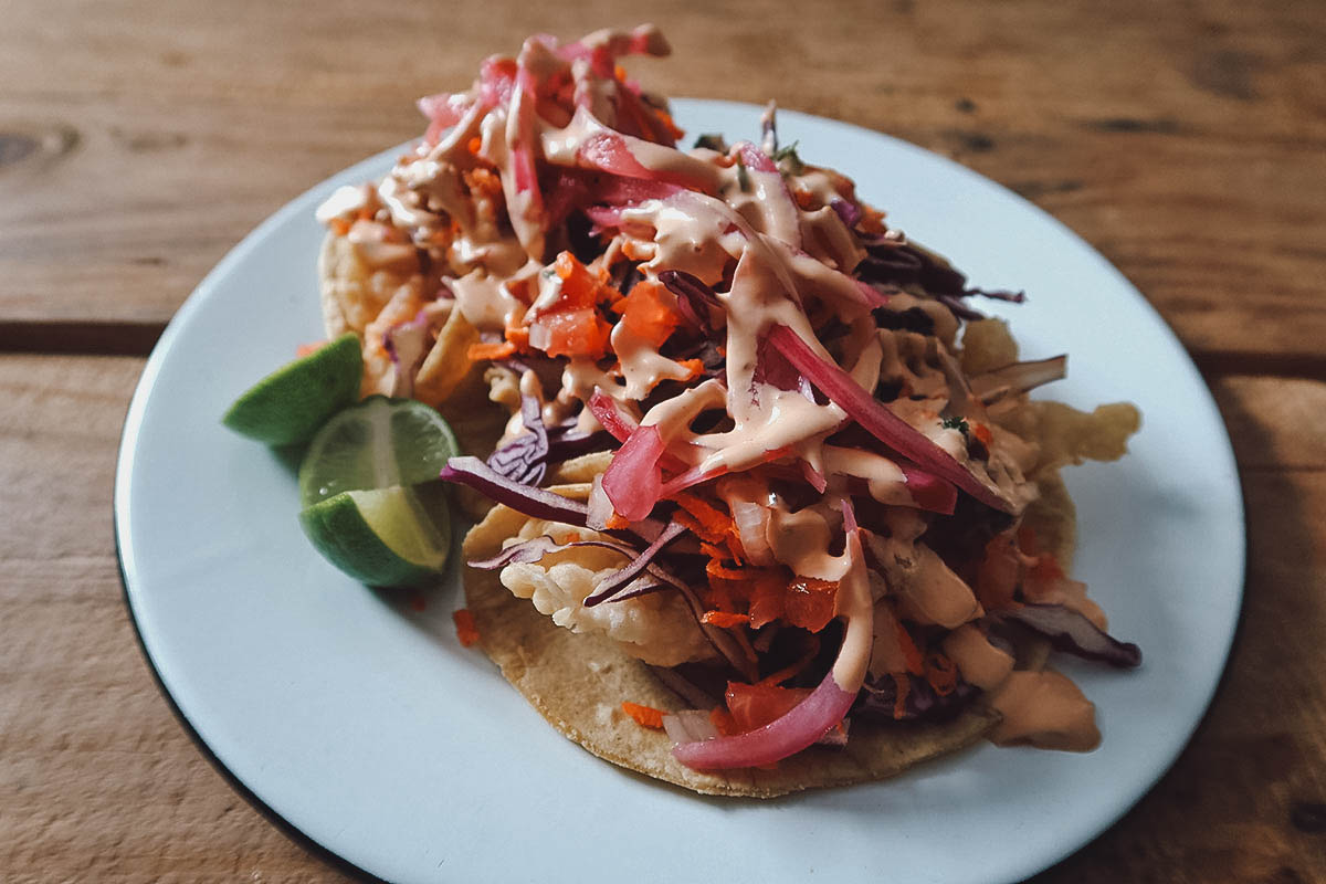 Fish and shrimp tacos at Mr Jaibo in Queretaro