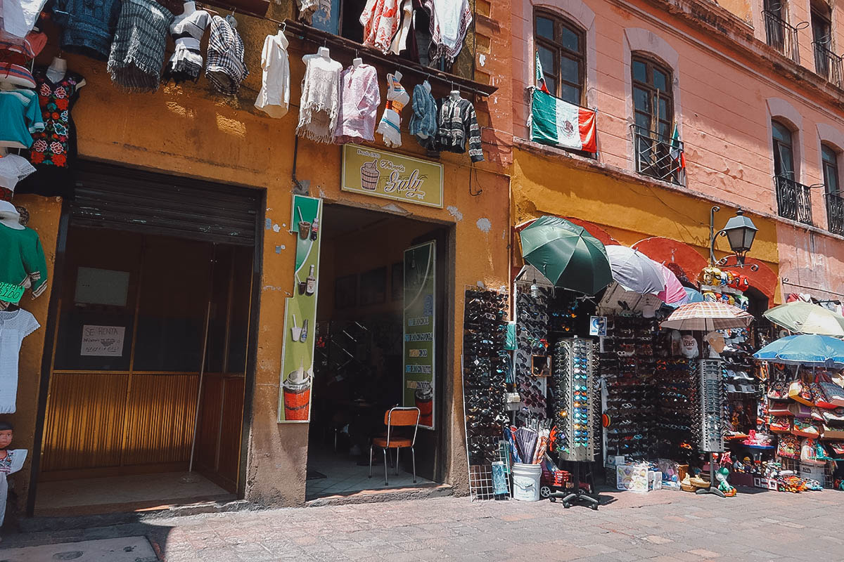 Entrance to Neveria Galy in Queretaro