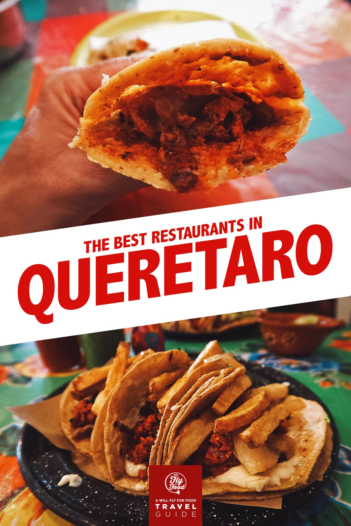 Gorditas and tacos in Santiago de Queretaro, Mexico