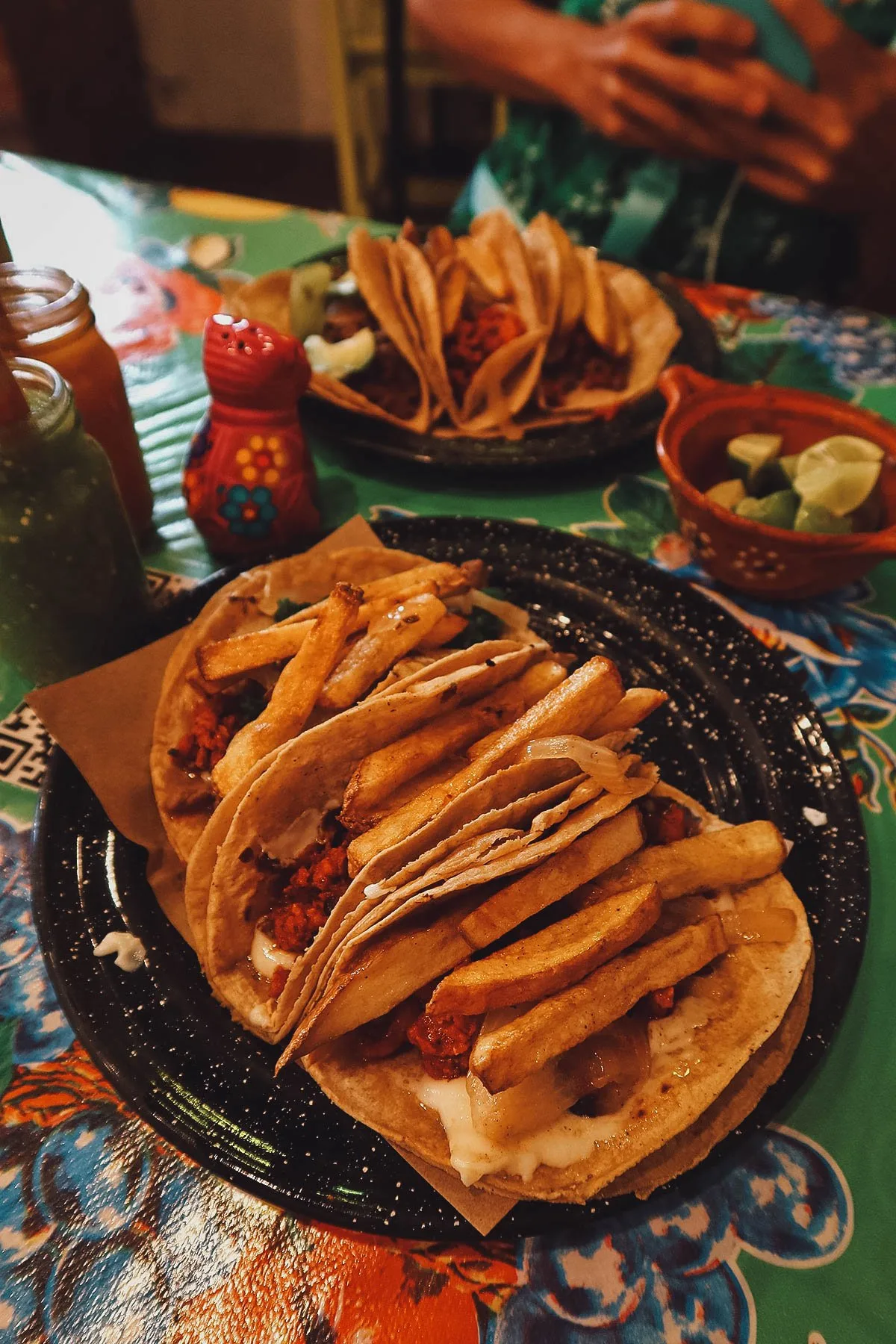 Tacos at Santa Cecina in Queretaro