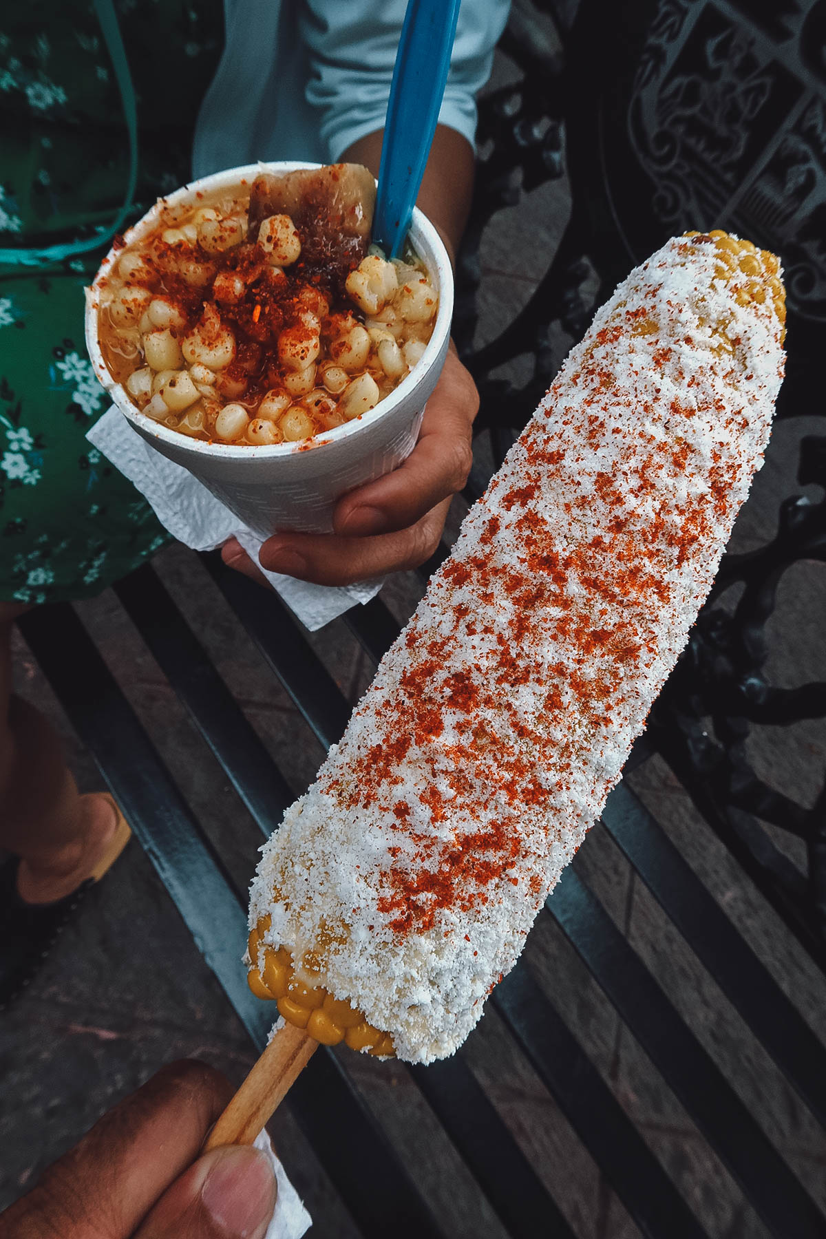 Elote and esquite in Queretaro