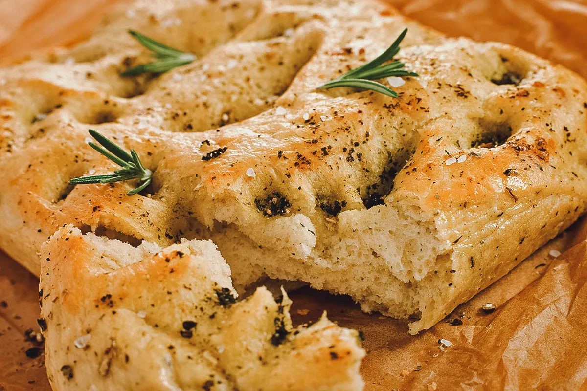 Types of Bread Foccacia bread