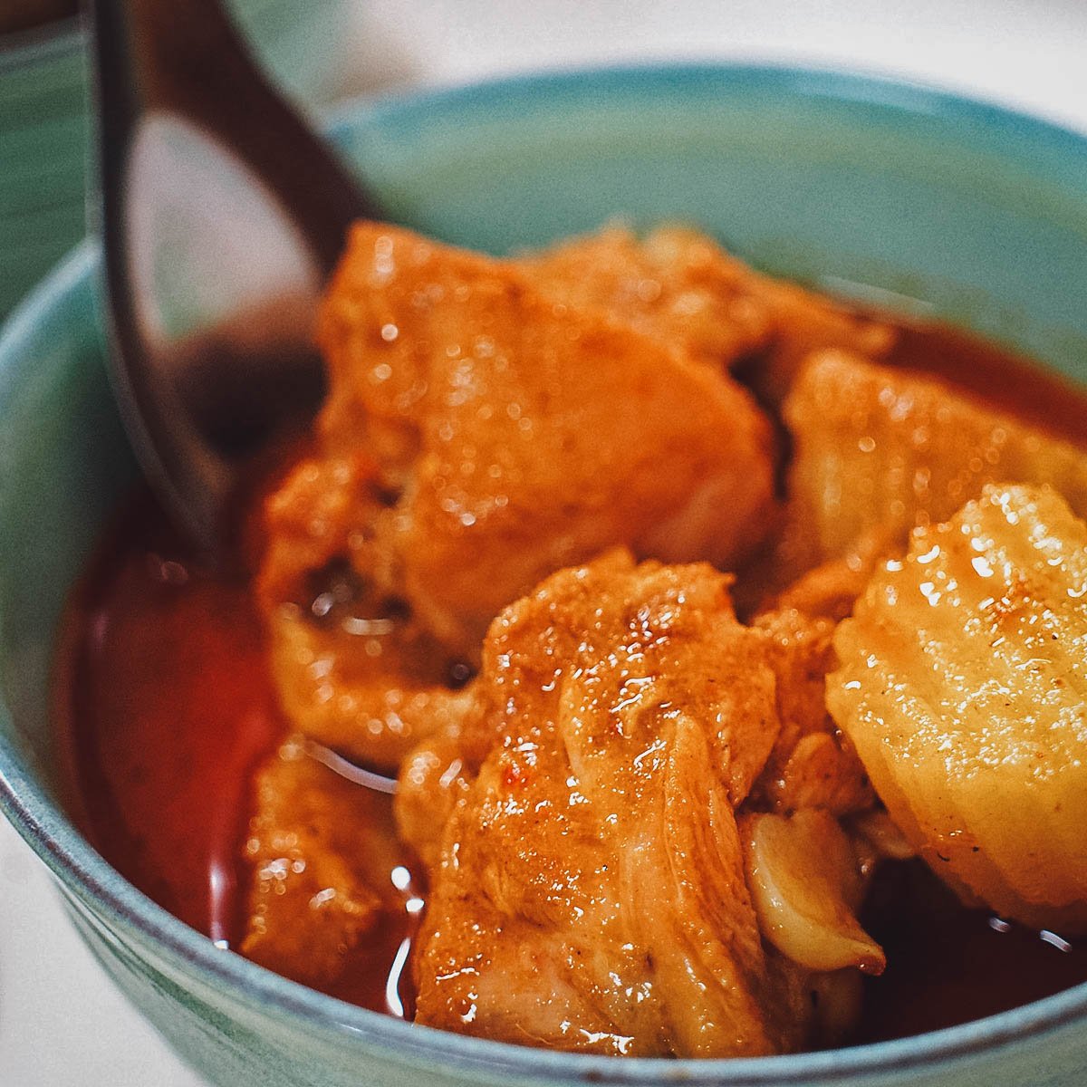 Massaman curry, a popular Thai food with Muslim influences