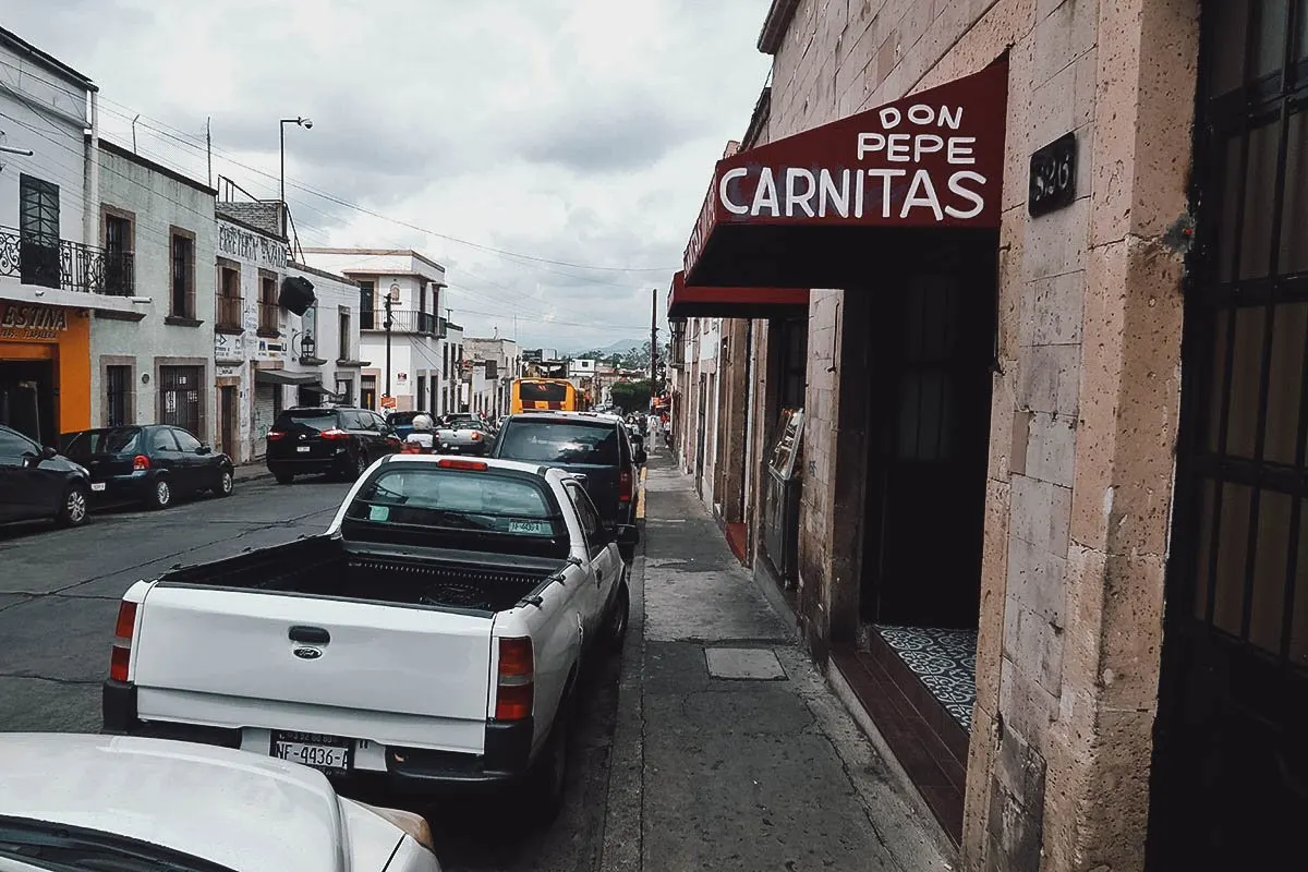 Entrance to Carnitas Don Pepe