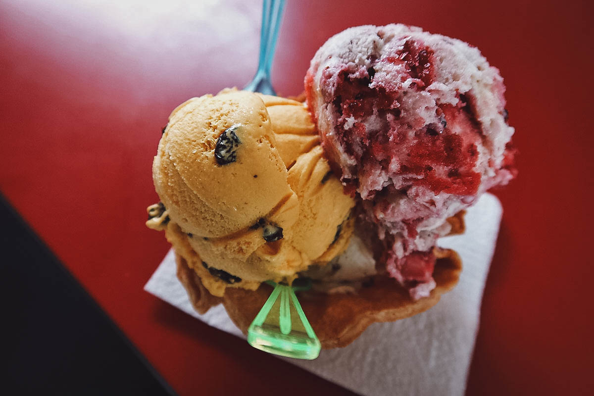 Ice cream from La Michoacana