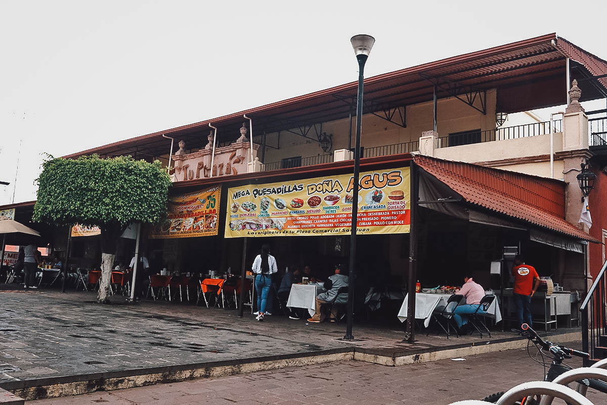 Food stalls at Mercado Revolucion