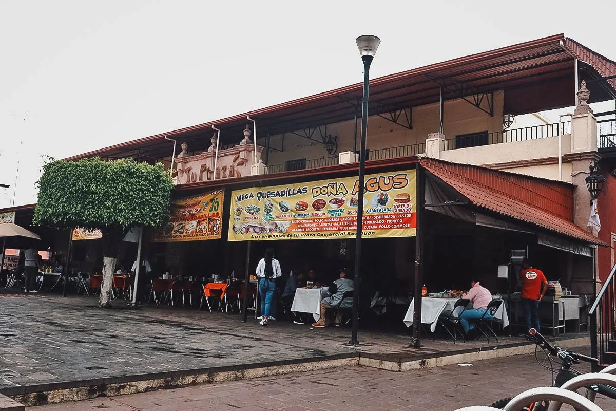 Food stalls at Mercado Revolucion