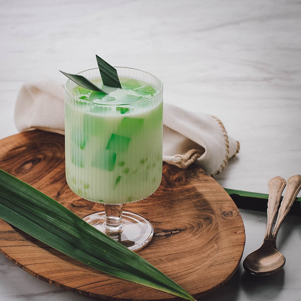 Filipino buko pandan drink