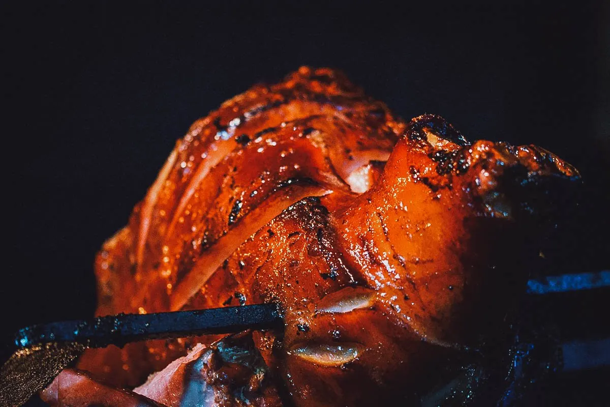 Czech Food Uzene maso or Czech smoked meat