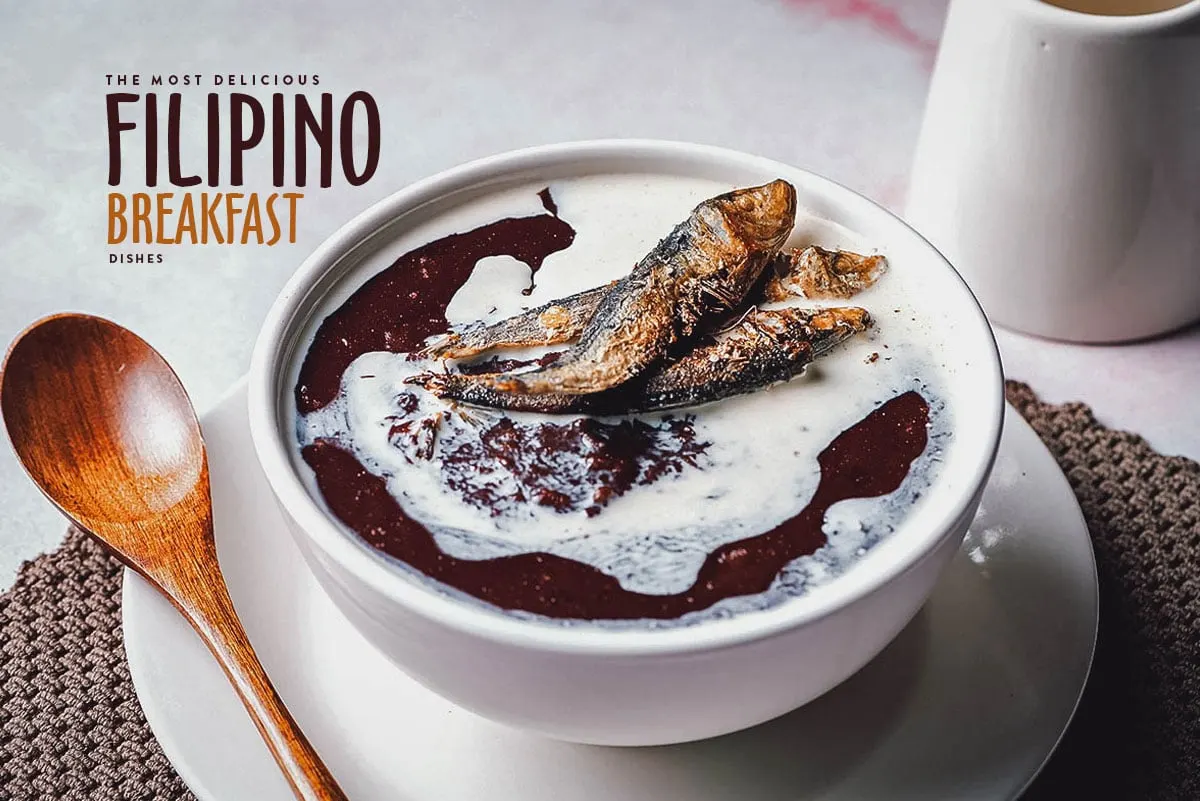 Filipino champorado breakfast dish