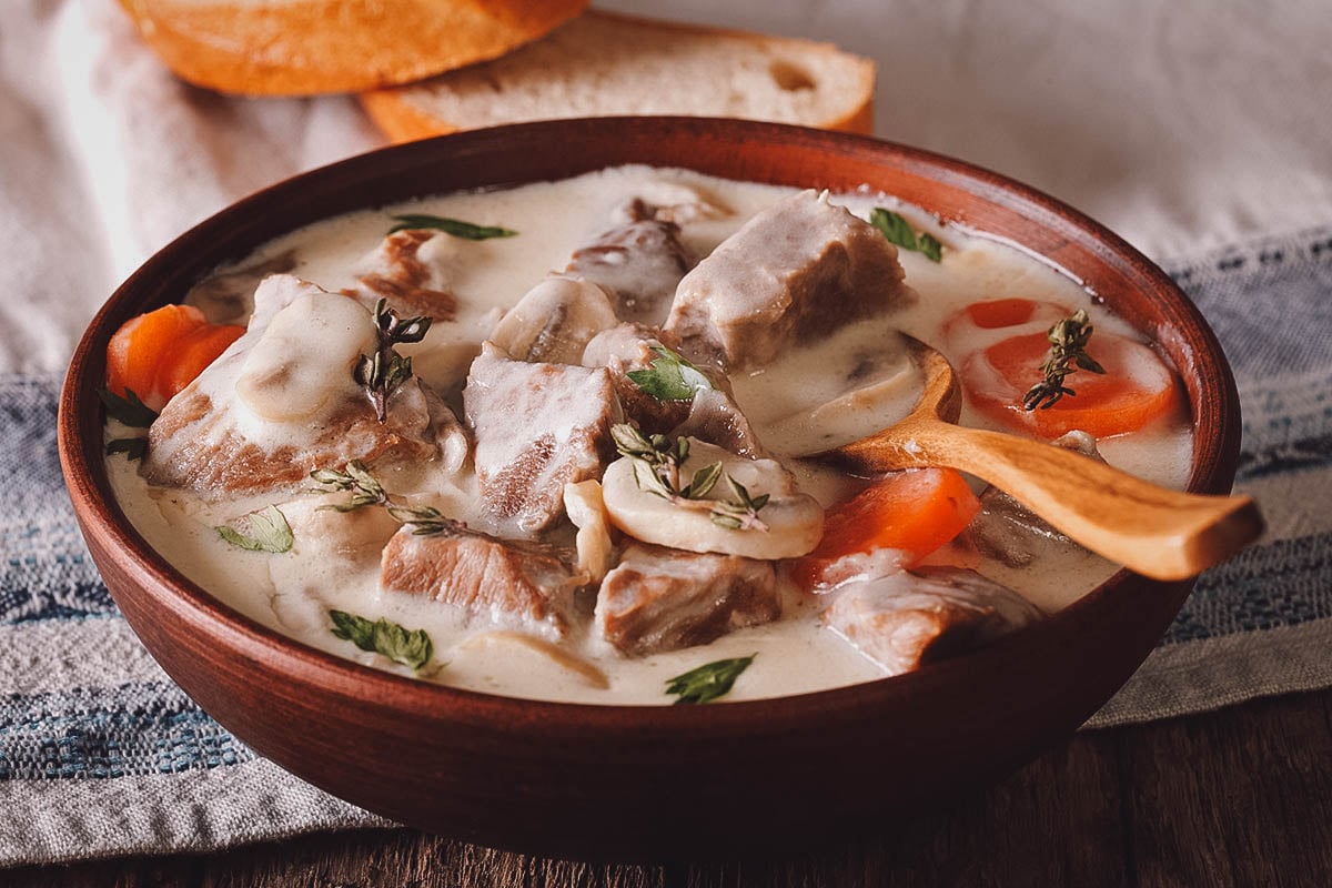 French blanquette de veau