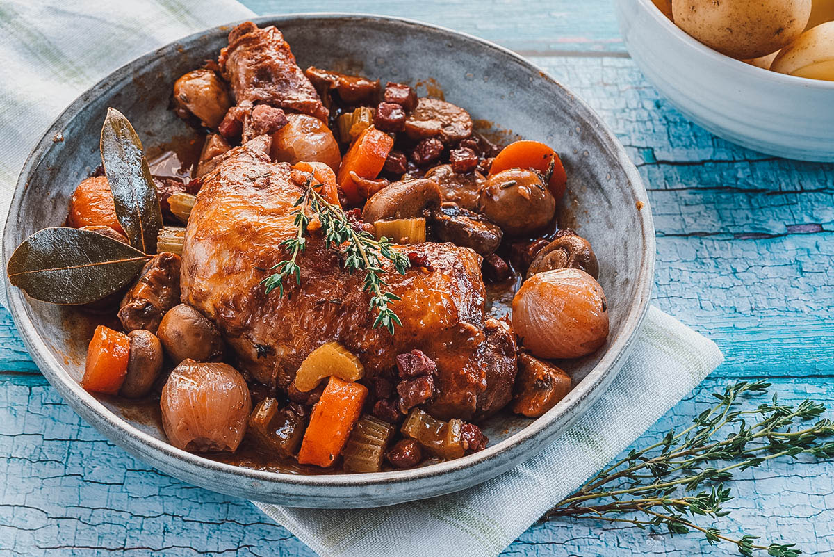 French coq au vin