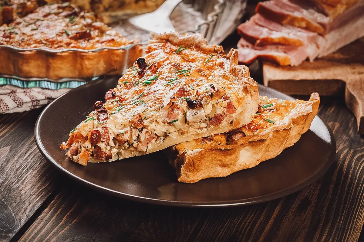 French quiche lorraine