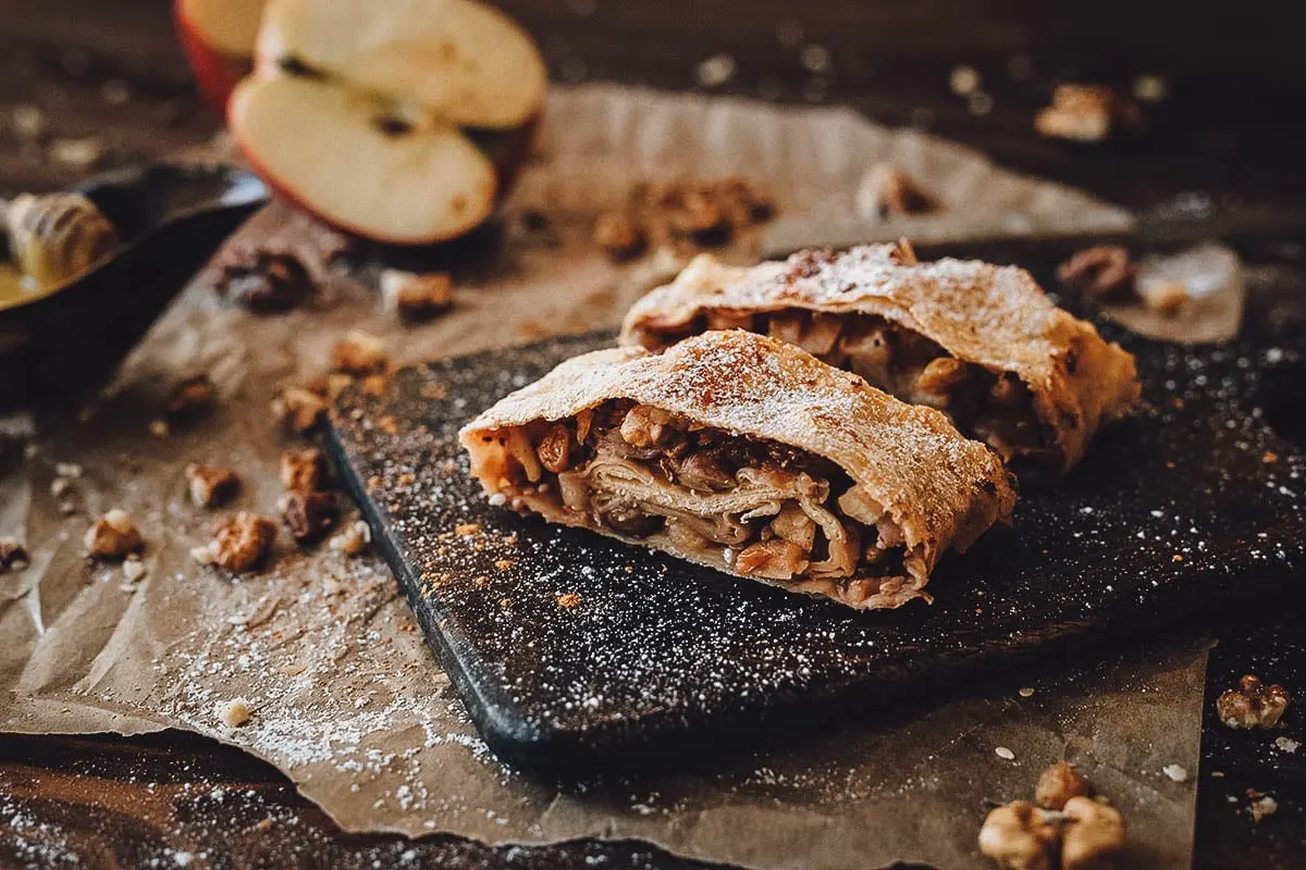 German Food German apfelstrudel
