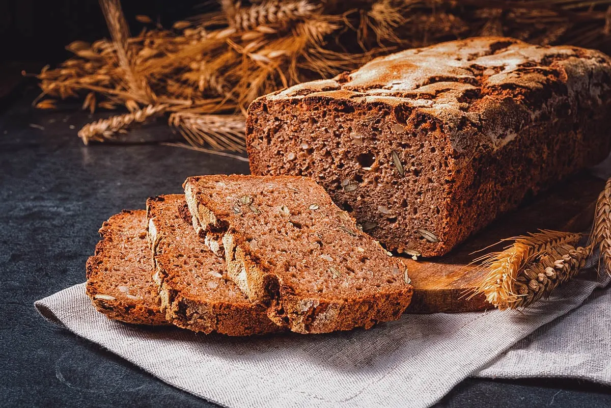 German Food Vollkornbrot, a type of German bread
