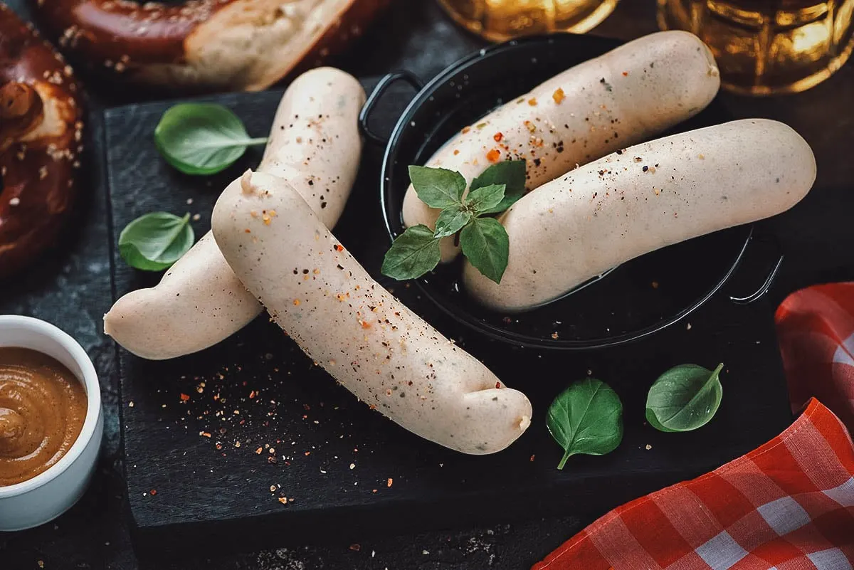 German Food German weisswurst