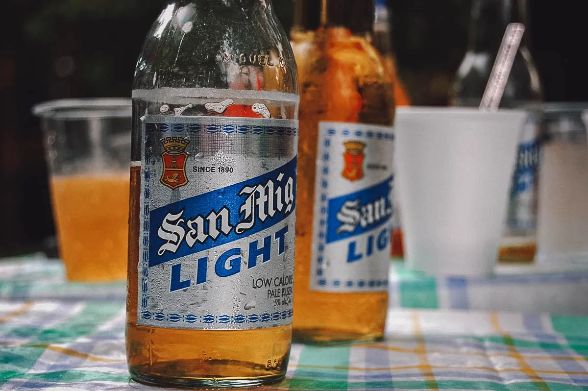 Filipino San Mig Light beer